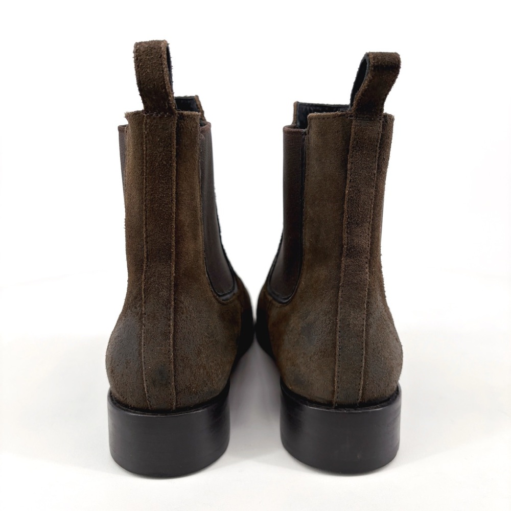 THURSDAY BOOT CO. | Duchess Leather Chelsea Boots in Olive Brown Suede | Sz 10 - Picture 11 of 15